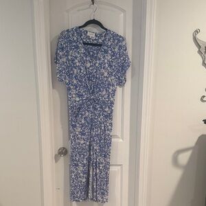 Soma Blue and White Floral Maxi Dress